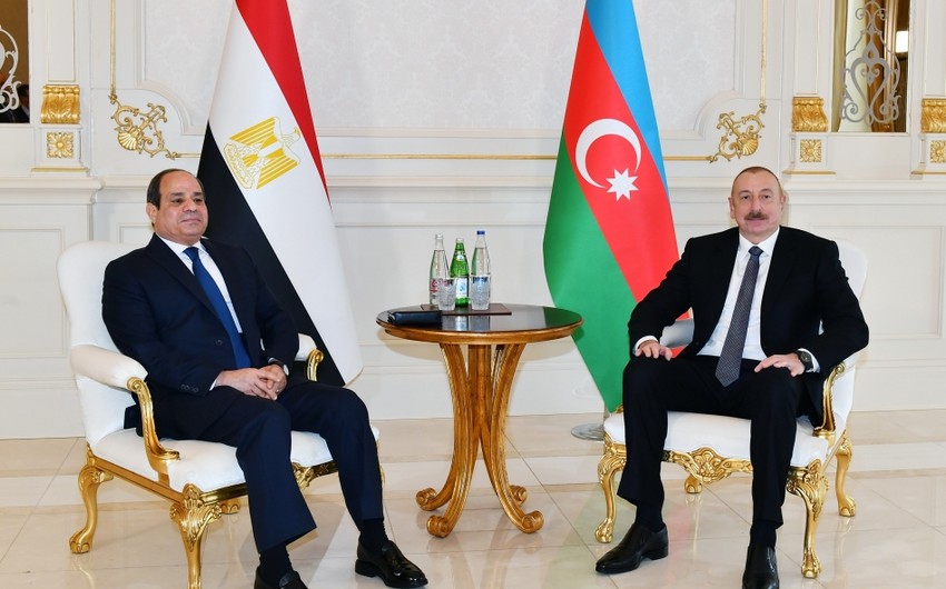 Azerbaijani President: We will strengthen our joint activities with Egypt in international organizations