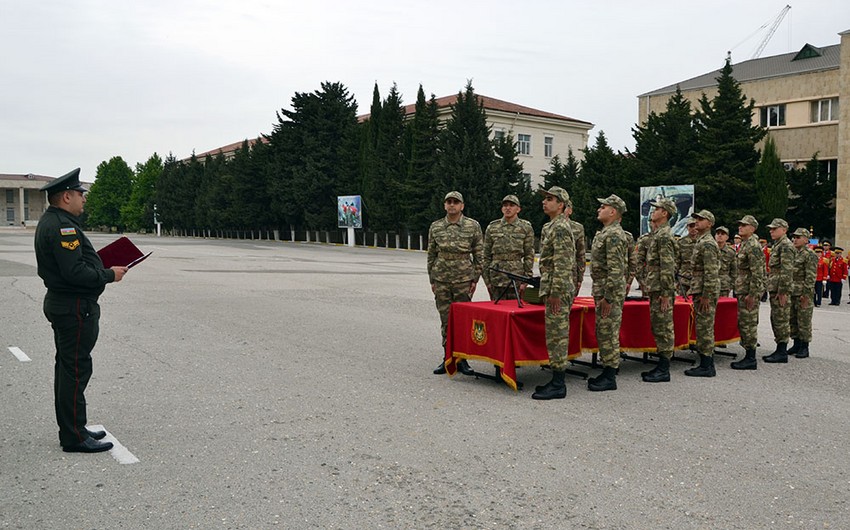 В Азербайджанской армии состоялись церемонии принятия военной присяги