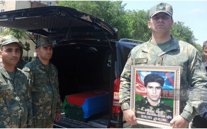 В Сумгайыте похоронен шехид Первой Карабахской войны Эльмаддин Аббасов