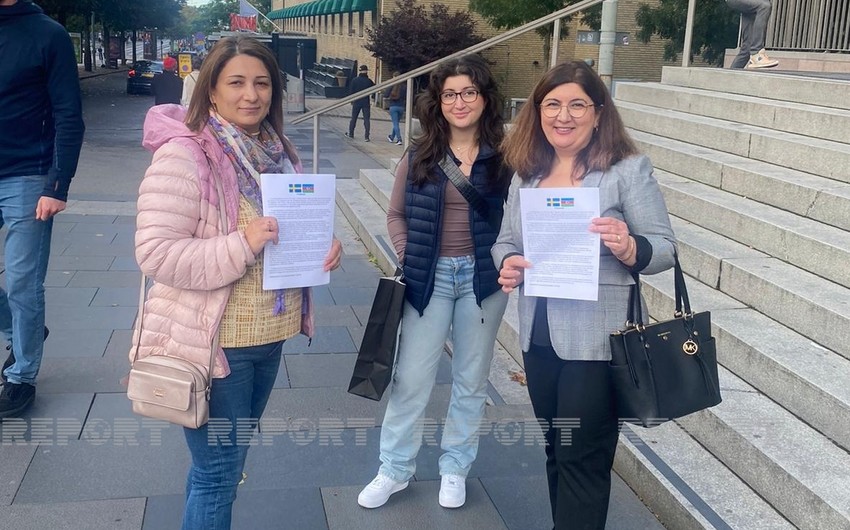 Azerbaijani diaspora organization in Sweden holds action