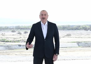 Ильхам Алиев: Закладка фундамента Ширванского оросительного канала - знаменательное событие