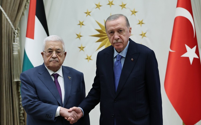 Palestinian president thanks Erdogan for his support