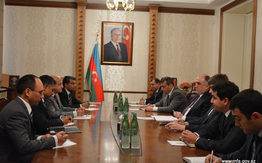 Azerbaijan FM met with Minister of State for External Affairs of India
