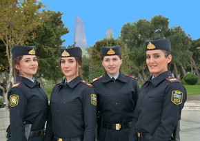 Women police start to serve at the Baku Seaside National Park