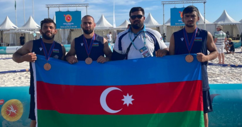 Azərbaycan güləşçiləri Fransada 3 bürünc medal qazanıblar