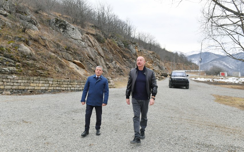 Prezident İlham Əliyev Şuşa rayonundakı “Saxsı” bulağında olub - YENİLƏNİB