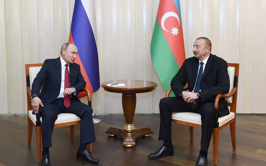Владимир Путин направил поздравительное письмо Ильхаму Алиеву