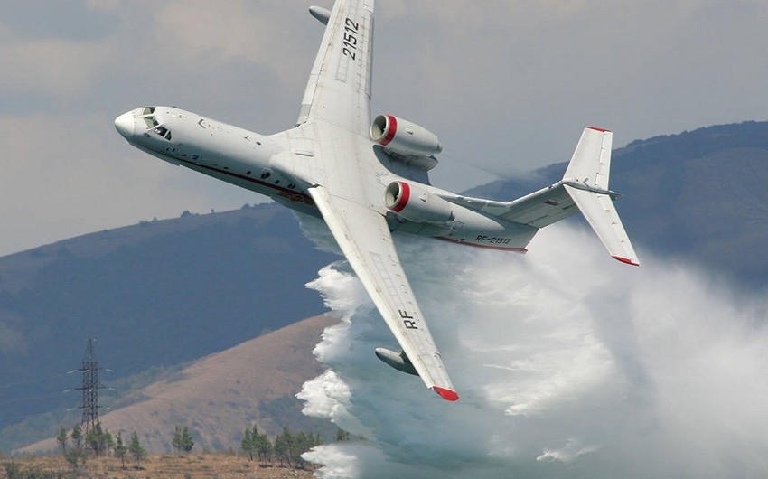 Azerbaijan’s amphibious aircraft continues to combat forest fires in Türkiye