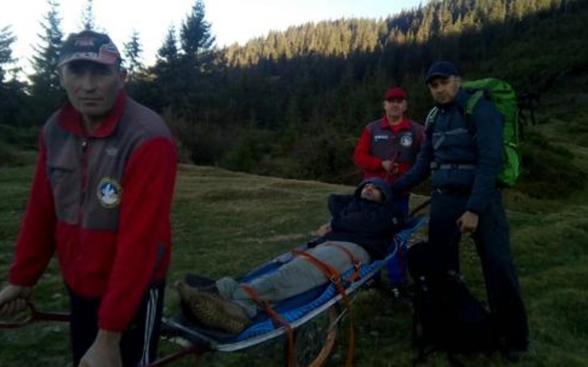 В горах Раховщины спасали туриста из Азербайджана - ФОТО