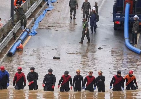 Число погибших из-за наводнений в Южной Корее достигло 44