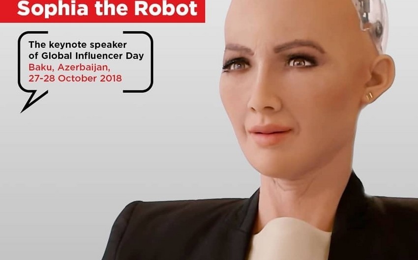 Dünyaca məşhur robot Sophia Bakıda Azərbaycan milli geyimində çıxış edəcək
