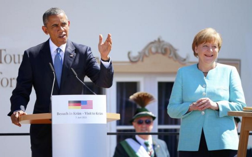 ​Merkel və Obama Rusiyaya qarşı qadağaların saxlanılmasını dəstəkləyib
