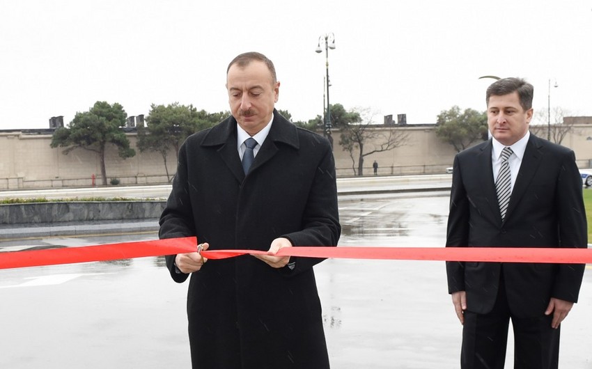 President Ilham Aliyev attends opening of new center of State Committee on Property Issues