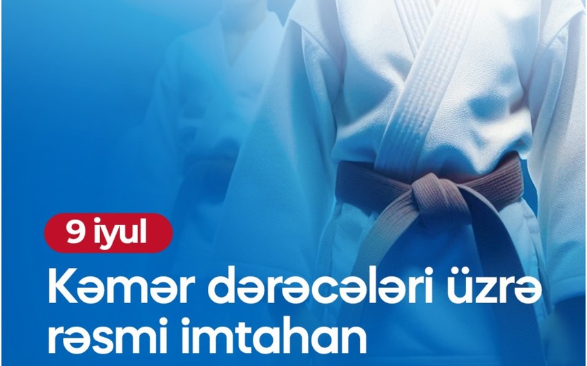 Azərbaycan Cüdo Federasiyası kəmər dərəcələri üzrə imtahan keçirəcək