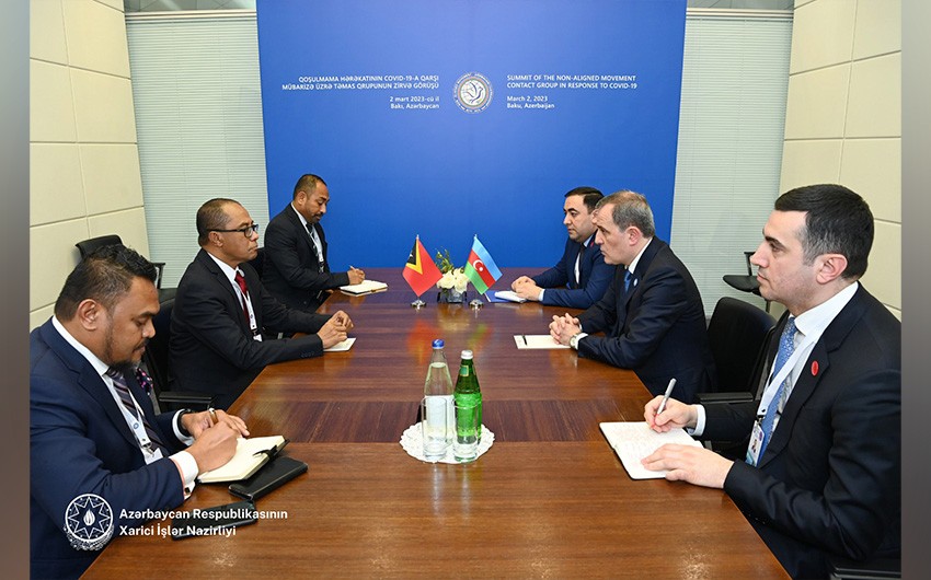 Jeyhun Bayramov meets with adviser to President of East Timor