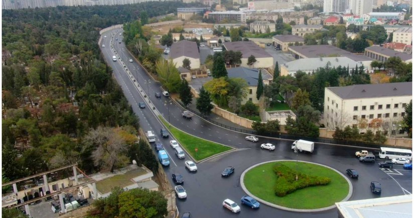 Bakının Mətbuat prospektində təmir işləri yekunlaşıb