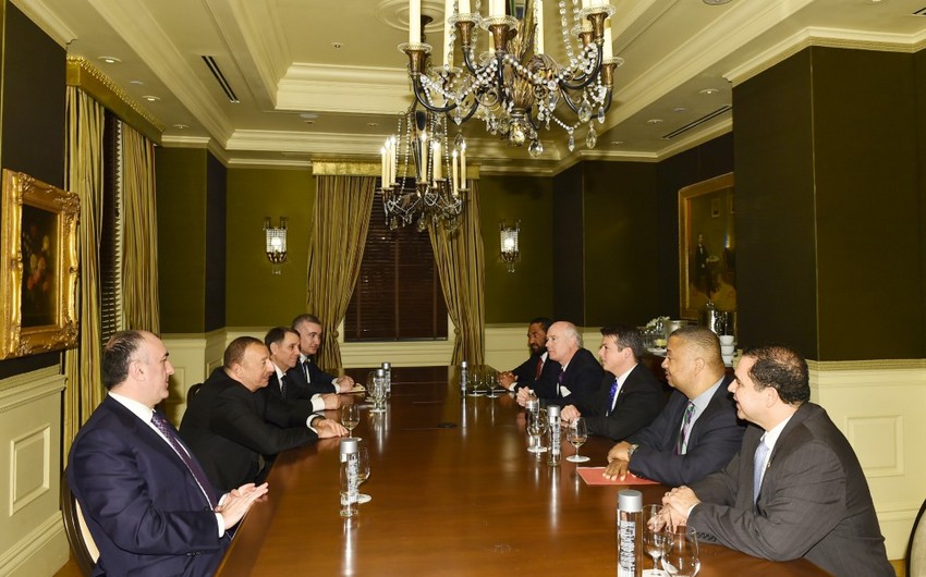 Azərbaycan prezidenti ABŞ-ın bir sıra konqresmenləri ilə görüşüb