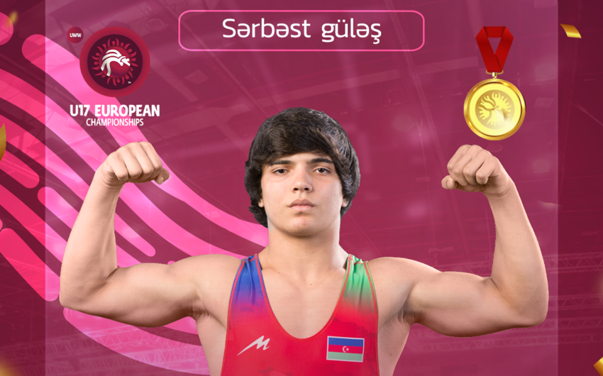 Azərbaycan güləşçisi Avropa çempionatının qızıl medalını qazanıb