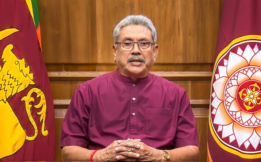  President of Sri Lanka signs resignation letter
