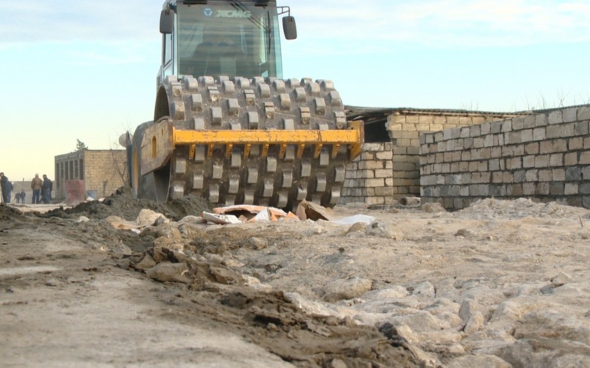В Нардаране проводится реконструкция дорог