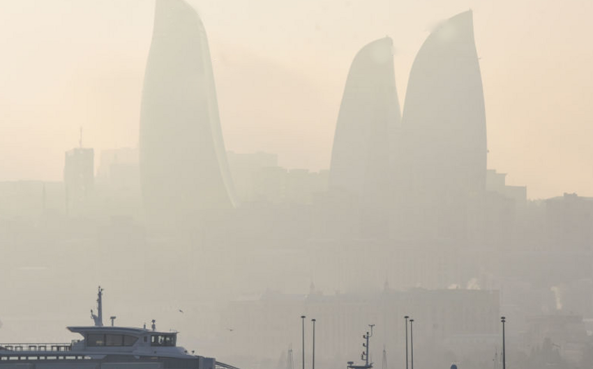 Концентрация пыли в воздухе в Баку превышает норму