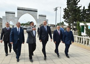 President Ilham Aliyev visited Rahima Khanim Mosque-Shrine in Nardaran