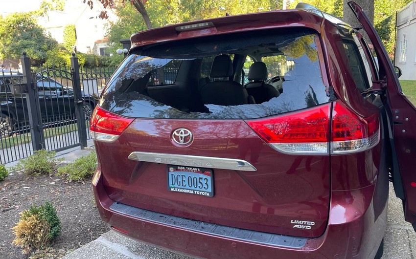 Unknowns open fire on Azerbaijani Embassy's official car in Washington