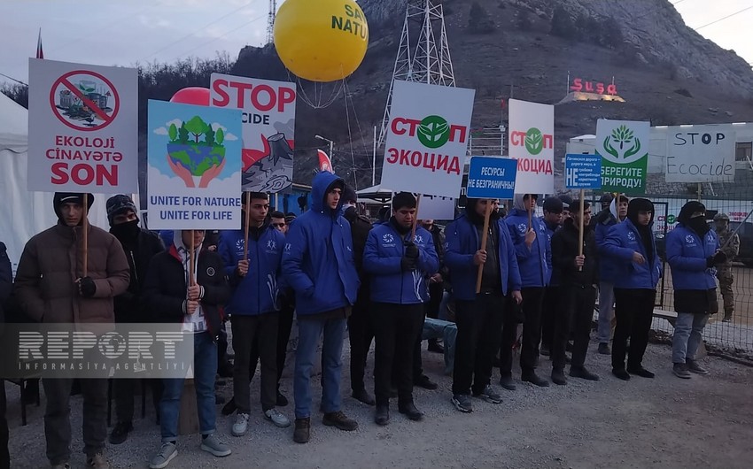 Акция протеста на дороге Ханкенди-Лачын продолжается уже 13-й день