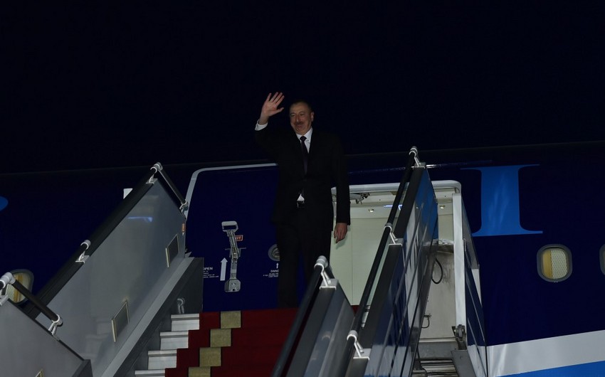 President Ilham Aliyev completed his official visit to Iran