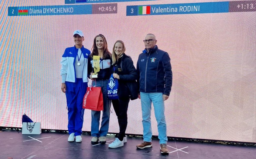 Azerbaijani rower claims silver medal in Italy