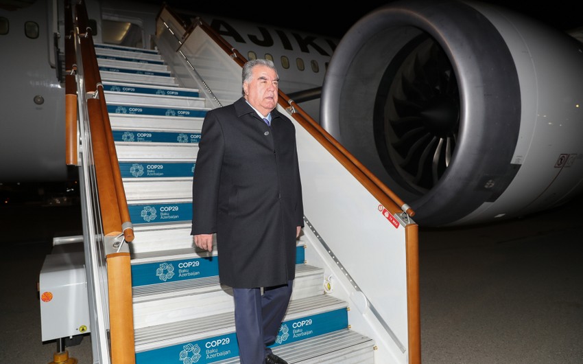 President of Tajikistan Emomali Rahmon begins visit to Azerbaijan