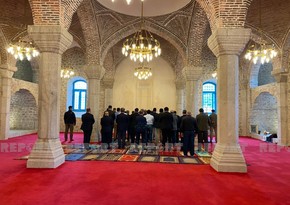 Парламентские делегации Турции и Пакистана совершили намаз в мечети Юхары Говхар-ага в Шуше