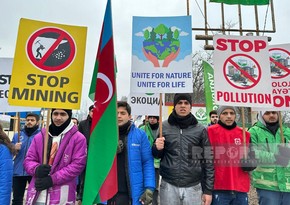 Акция протеста на дороге Ханкенди-Лачын продолжается