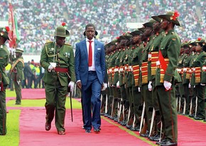 Zambia President Edgar Lungu collapses during military parade