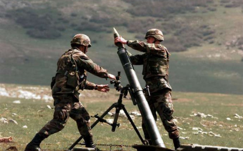 Армяне 59 раз нарушили режим прекращения огня, используя минометы и крупнокалиберные пулеметы