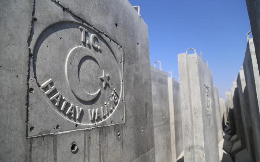 Türkiyə-Suriya sərhədində tikilən səddin inşası tamamlanır