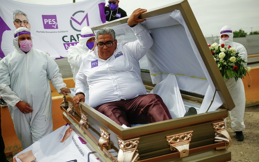 Mexican election candidate launches campaign from coffin