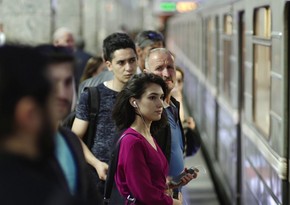 Azərbaycanda metrodan istifadə edən sərnişinlərin sayı 5 %-dən çox artıb