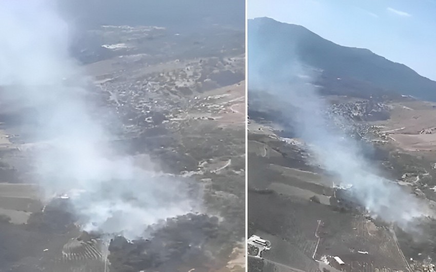 Türkiyədə meşə yanır, helikopter və təyyarələr cəlb olunub