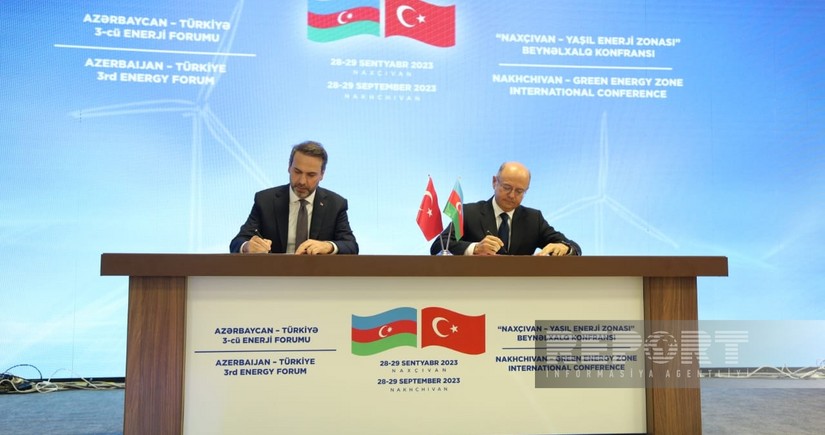 Azərbaycan-Türkiyə 3-cü Enerji Forumunun Protokolu imzalanıb