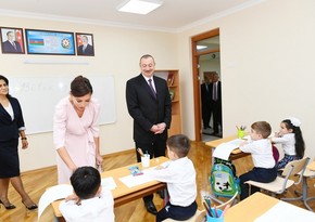 President Ilham Aliyev inaugurates new educational complex of school No300 in Binagadi district