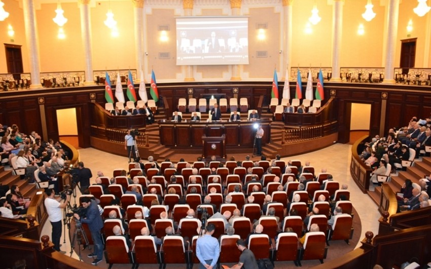 Состоялось юбилейное собрание, посвященное 110-летию академика Мусы Алиева