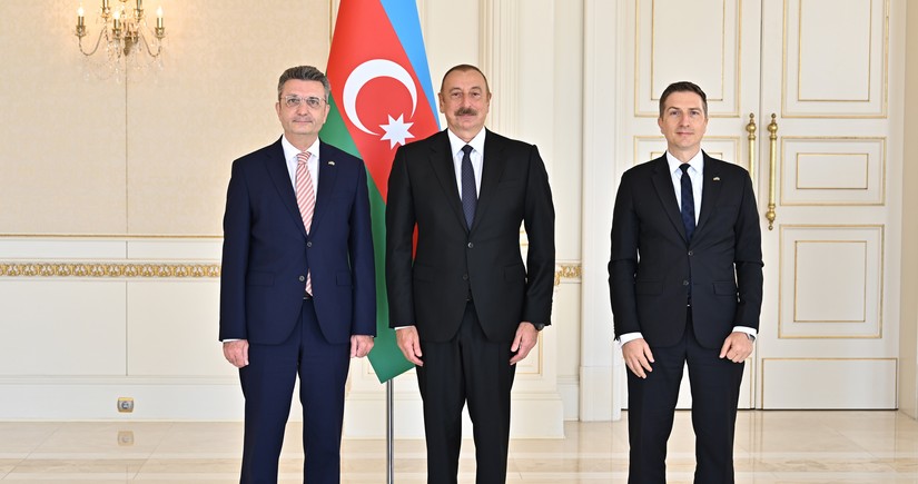President Ilham Aliyev accepts credentials of incoming ambassador of Germany to Azerbaijan