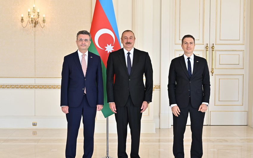 Президент принял верительные грамоты новоназначенного посла Германии в Азербайджане