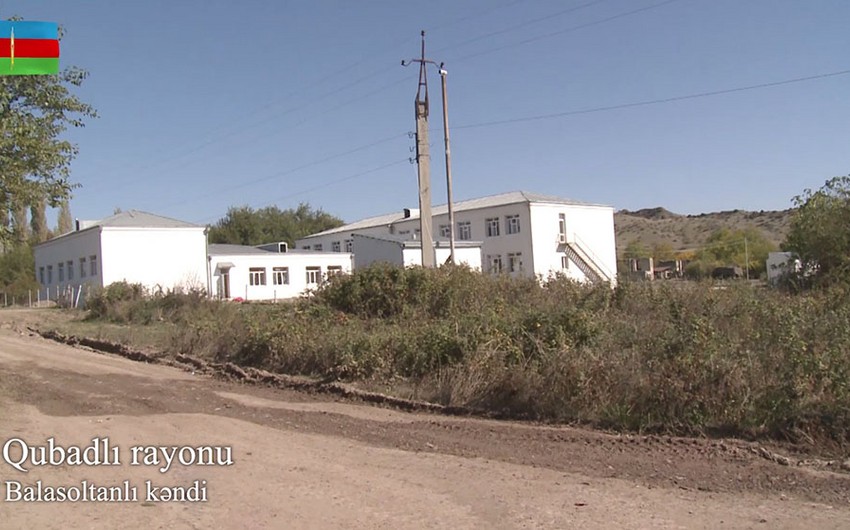 Recording of Gubadli's Balasoltanli village liberated from occupation