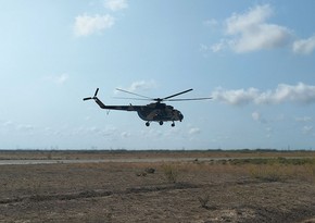 Helicopter units of Azerbaijan Air Force hold training flights