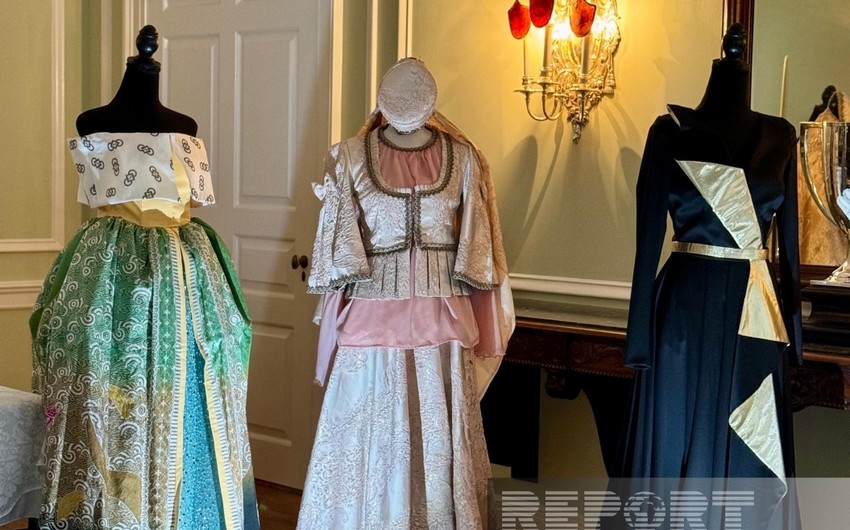 Azerbaijani national clothing on display at Woodrow Wilson House in Washington