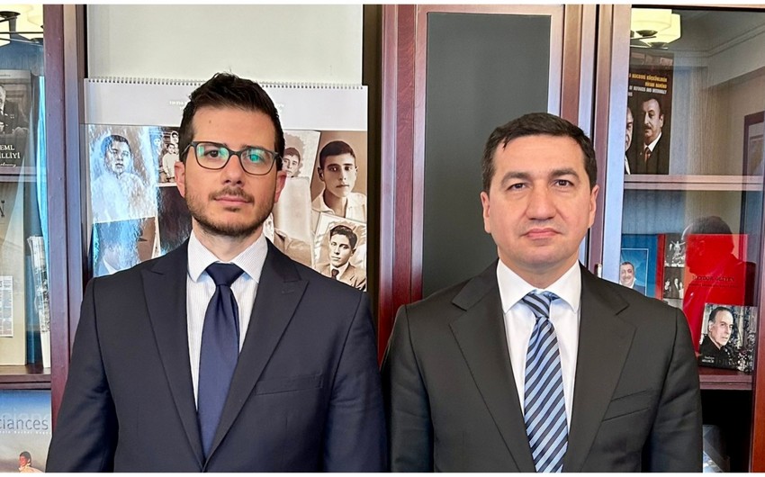 Hikmat Hajiyev, George Deek hold meeting