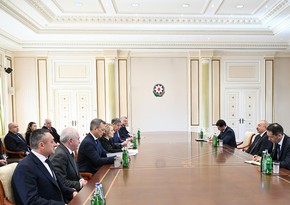 İlham Əliyev Valentina Matviyenkonun rəhbərlik etdiyi nümayəndə heyətini qəbul edib