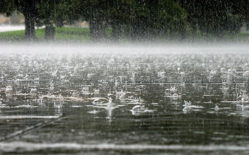 Amount of  precipitation exceeds monthly norm, wind speed 24 m / sec in Ganja - ACTUAL WEATHER